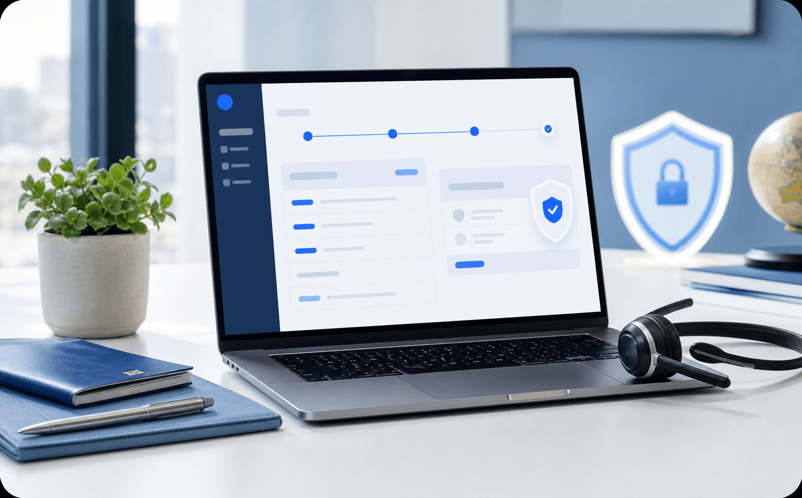 Secure travel document application support