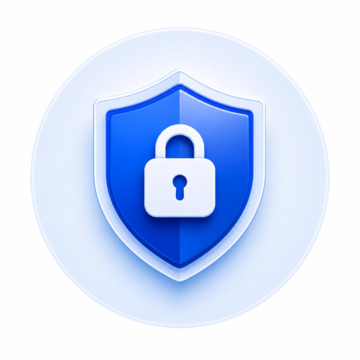 Shield and lock icon